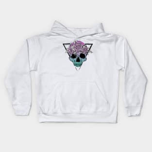 Skull and flowers Kids Hoodie